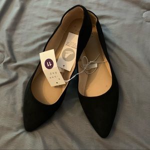 a new day pointed black flats
